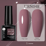 URSUGAR 7.5ml Solid Color Gel Polsih Classic Matte Glossy DIY Nail Art Trendy Reflective Glitter Nail Gel UV LED Soak Off