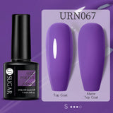 URSUGAR 7.5ml Solid Color Gel Polsih Classic Matte Glossy DIY Nail Art Trendy Reflective Glitter Nail Gel UV LED Soak Off
