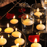 30Pcs Romantic Unscented Floating Candles DIY Round Decor Party Supplies for Dinners Anniversary Weddings Valentines Events
