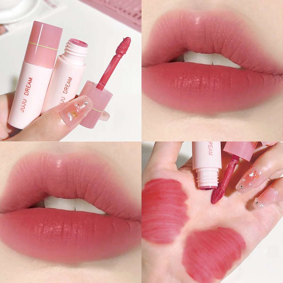 Coffret de rouges à lèvres mats et velours aériens – 6 teintes riches, anti-bavures et longue tenue