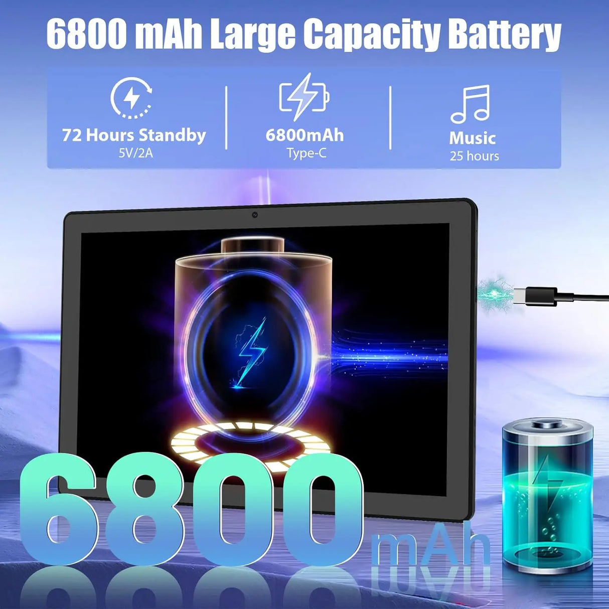 Tableta A7L de 10,1 pulgadas con Android 14, 14 GB de RAM, 64 GB de ROM, procesador de ocho núcleos, HD IPS, WiFi, funda protectora, lápiz, teclado, ratón, auriculares, PC