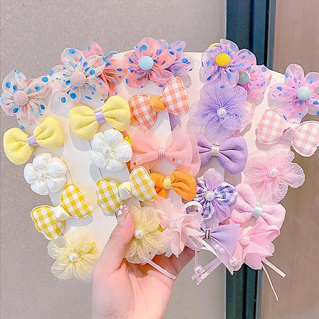 40pcs Flower Hair Ties with Bows Bow Hair Tie Kids Mini Hair Bows for Baby Girls Bow Hair Clips Tiny Small Flower Hair Clips Flower Clips Hair Bow Hair Clip Bow Clip Hair Bows Clips Hair Accessories - Lootquake