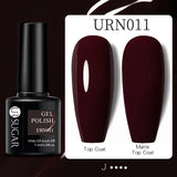 URSUGAR 7.5ml Solid Color Gel Polsih Classic Matte Glossy DIY Nail Art Trendy Reflective Glitter Nail Gel UV LED Soak Off