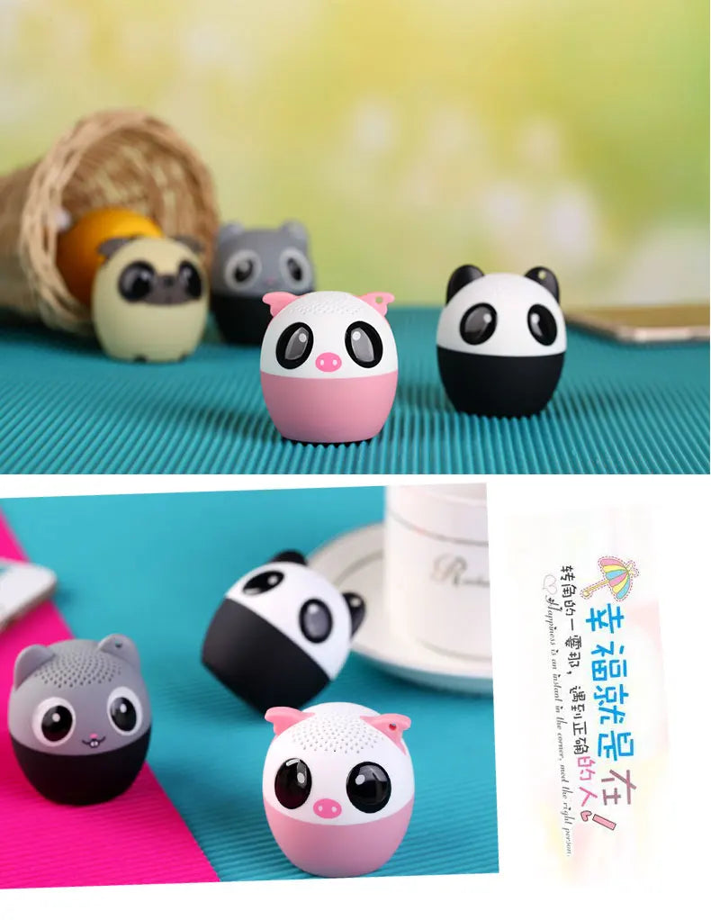 Altavoz Bluetooth para exteriores, minialtavoz TWS para fiestas con diseño de animales de dibujos animados para Navidad. La mejor opción para regalar a un niño.