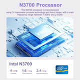 15.6" Ultra Slim Laptop 16GB RAM 2TB SSD Intel N3700 Notebook Gamer  1920*1080  Display Office Study Computer PC Windows 11 Pro - Lootquake