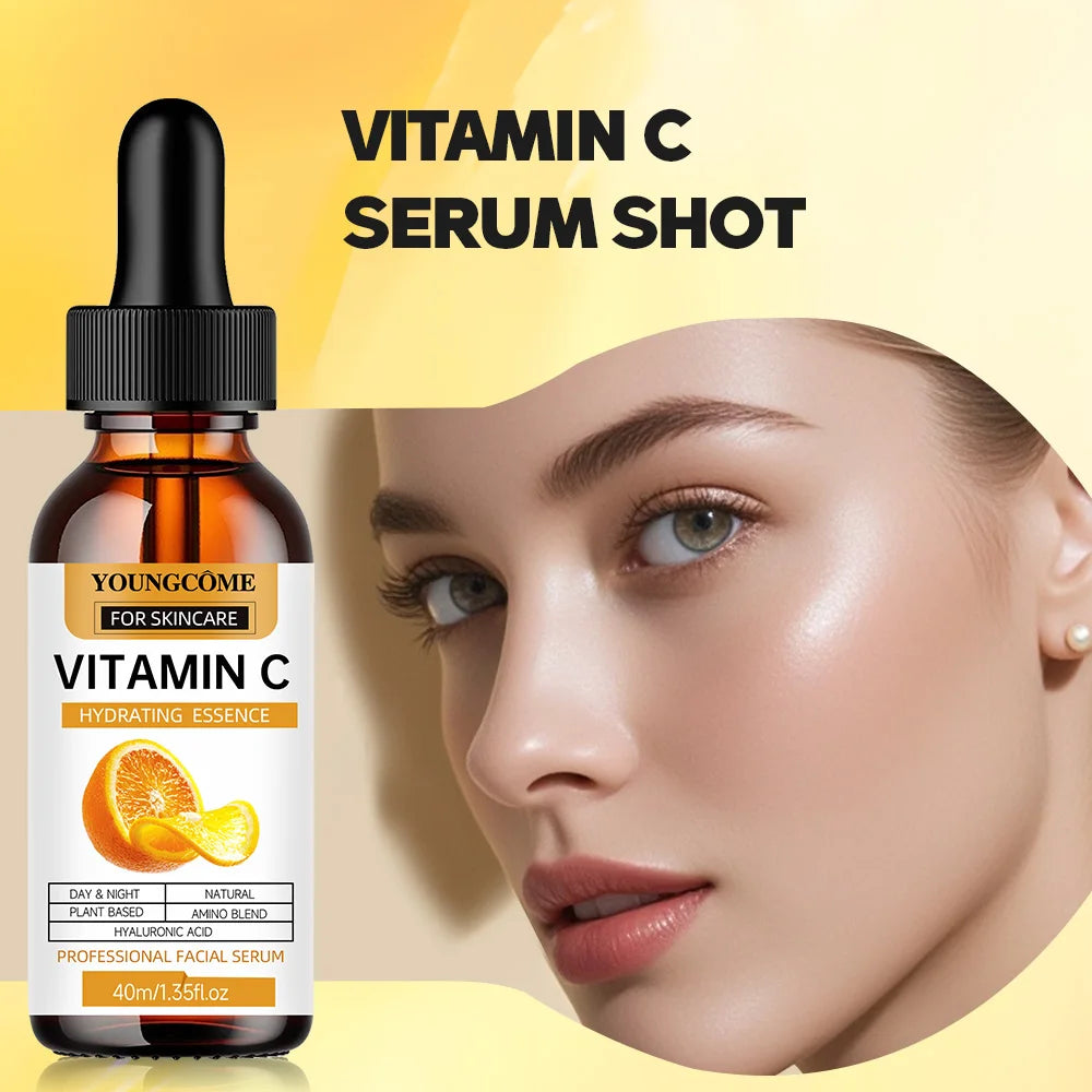 Suero hidratante con vitamina C, 5 funciones, hidratante facial, reparador, reduce los poros, ilumina, productos coreanos para el cuidado de la piel.