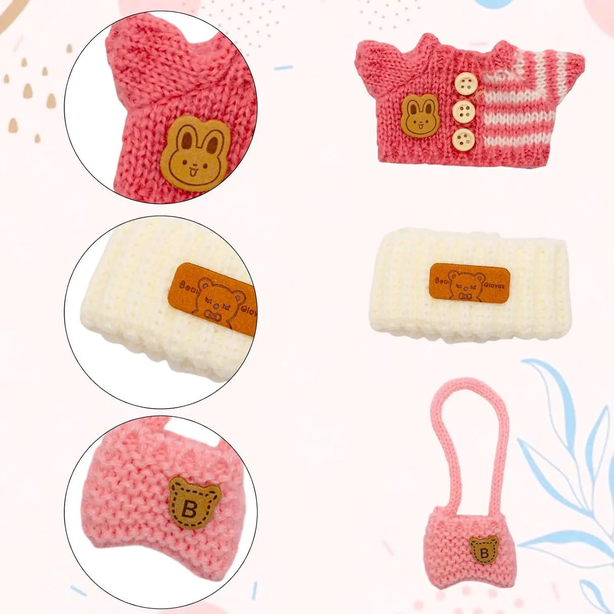 Vêtements pour poupée Labubu, accessoires DIY La bubu peluche, monstres Labubu assis costume cadeaux pour collectionneurs (pas de poupées) Lab