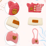 Vêtements pour poupée Labubu, accessoires DIY La bubu peluche, monstres Labubu assis costume cadeaux pour collectionneurs (pas de poupées) Lab