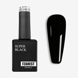 FZANEST Super Black Gel Nail Polish High Pigment Nail Gel Polish Lacquer Soak off UV LED Gel Pure Black White Color Nail Art