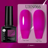URSUGAR 7.5ml Solid Color Gel Polsih Classic Matte Glossy DIY Nail Art Trendy Reflective Glitter Nail Gel UV LED Soak Off