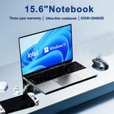 15.6"Laptop Intel Celeron N5095 notebook gamer 32GB RAM 2TB SSD Office Study PC Computer Windows 11 1920*1080 Resolution laptop - Lootquake