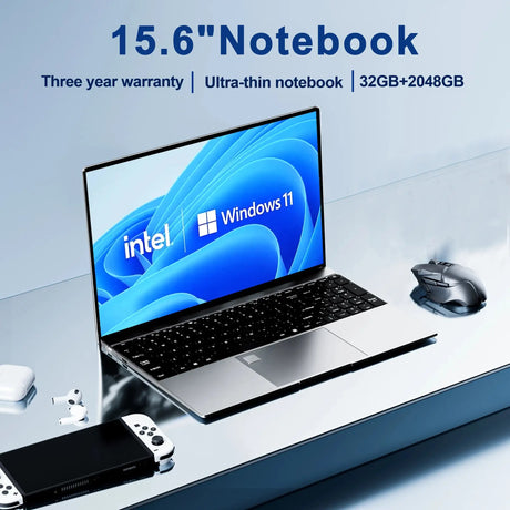 15.6"Laptop Intel Celeron N5095 notebook gamer 32GB RAM 2TB SSD Office Study PC Computer Windows 11 1920*1080 Resolution laptop - Lootquake