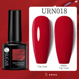 URSUGAR 7.5ml Solid Color Gel Polsih Classic Matte Glossy DIY Nail Art Trendy Reflective Glitter Nail Gel UV LED Soak Off