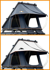 Adventurer Plus Rooftop Tent Hardshell with Side Awning, Air Conditioner Outlet with Bracket, Replaceable Rain Flies - Lootquake