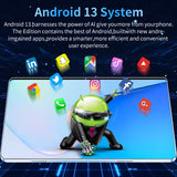 Tablette Android 13.0 de 10,36 pouces, version mondiale 2025, 16 Go de RAM, 1 To de ROM, 16 MP, 32 MP, 12 000 mAh, réseau Bluetooth, 5G, Wi-Fi