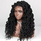 18" Knotless Box Braids Wig | Synthetic Lace Front