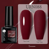 URSUGAR 7.5ml Solid Color Gel Polsih Classic Matte Glossy DIY Nail Art Trendy Reflective Glitter Nail Gel UV LED Soak Off