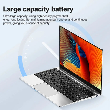 14.1" Ultra-Slim Laptop 16GB RAM 2TB SSD Intel CPU Windows 11 Pro FHD Anti-Glare Multilingual Office/Study PC - Lootquake