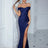 Adyce New Evening Maxi Long Dress For Women Elegant Off Shoulder Strapless Sexy High Split Club Party Celebrity Evening Vestidos - Lootquake