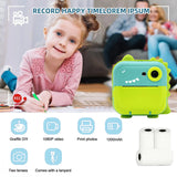 Cámara de impresión instantánea para niños, cámara fotográfica digital para niños y niñas con impresión térmica, juguetes educativos para niños, regalos, mini impresora térmica