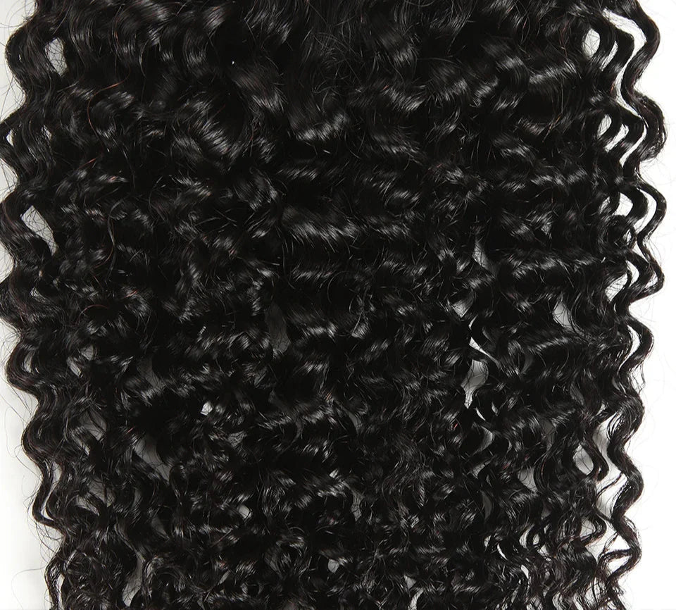 4x4 Kinky Curly HD Transparent Lace Closure | 180% Density Brazilian Remy Hair