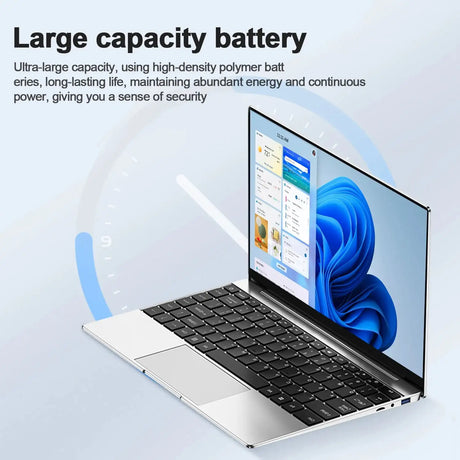 14.1"Ultra Slim Laptop  Intel N3700 16GB RAM 2TB SSD Notebook Gamer 1920*1080 Display Office Study Computer PC Windows 11 Pro - Lootquake
