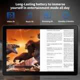 Tableta Android A10L de 10 pulgadas, 12 GB de RAM, 64 GB de ROM, pantalla táctil IPS HD con teclado, estuche, ratón y lápiz óptico, kit de tableta 8 en 1