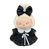 Labubu 17 cm Poupée Mode Mignonne Peluche Poupée Vêtements Ensemble pour Garçons avec Vêtements et Accessoires Convient pour Poupées Mode Peluche