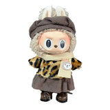 Labubu 17 cm Poupée Mode Mignonne Peluche Poupée Vêtements Ensemble pour Garçons avec Vêtements et Accessoires Convient pour Poupées Mode Peluche