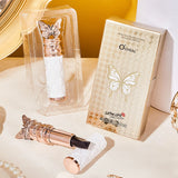 Ocheal Satin-Like Color-Holding Tri-Color Lipstick  Waterproof Long Lasting Liquid Lipstick Tint Moisturizing Tear Off Lip Stain