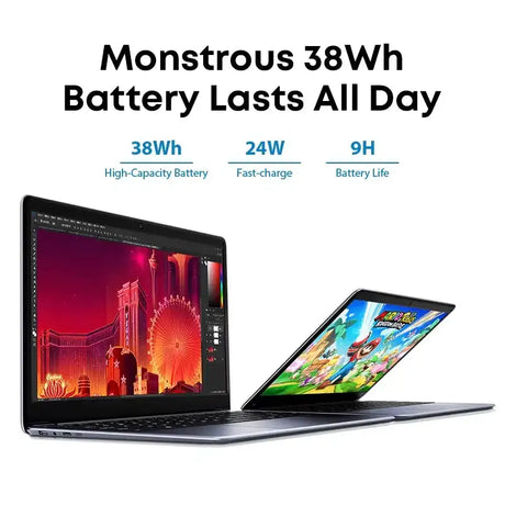 CHUWI HeroBook Pro Laptop 14.1 Inch FHD Screen Intel Celeron N4020 Dual Core UHD Graphics 600 GPU 8GB DDR4 256GB SSD Windows 11 - Lootquake