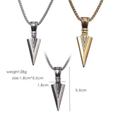 Arrow Head Pendant Long Chain Necklaces - Lootquake
