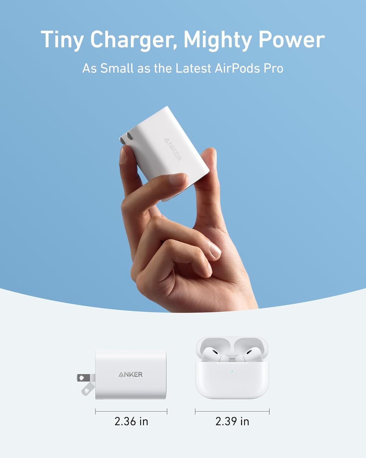 Anker Nano 100W MacBook Charger – Foldable USB-C Adapter with 6ft Cable