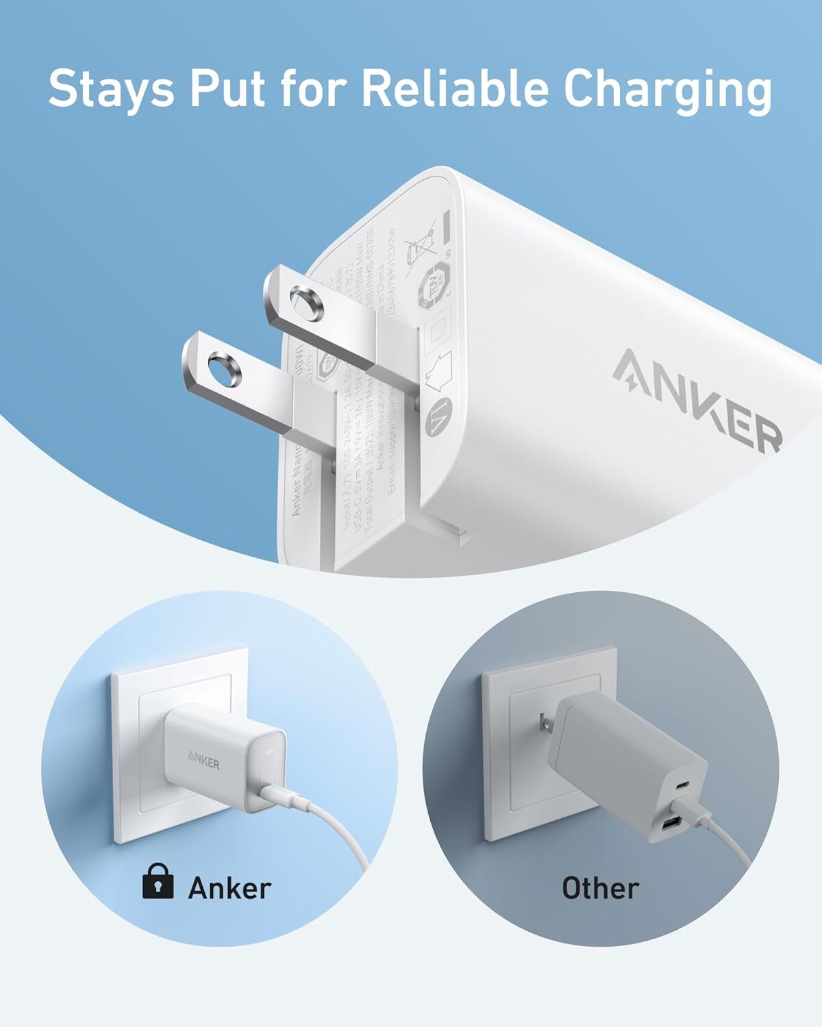 Anker Nano 100W MacBook Charger – Foldable USB-C Adapter with 6ft Cable
