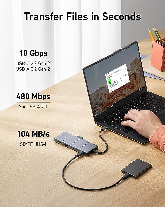 Anker USB-C Hub 565 – 11-in-1 Laptop Docking Station with Dual Monitor Support