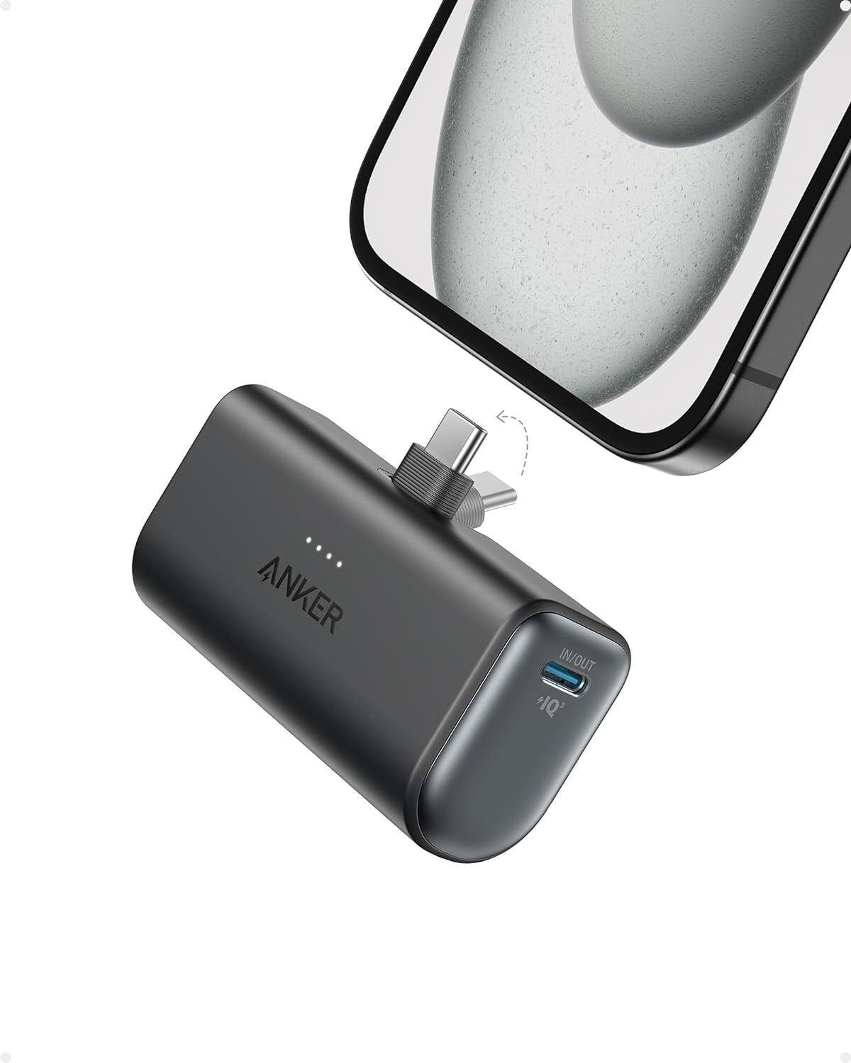 Anker Nano Power Bank Foldable USB‑C 5,000 mAh