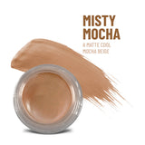 Crema Misty Mocha Any Wear: Un producto multiusos, resistente al agua, que se transforma en crema y polvo para ojos, mejillas y labios. Se puede usar en cualquier lugar.