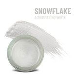 Crema Snowflake Any Wear: Un producto multiusos, resistente al agua, que se transforma en crema y polvo para ojos, mejillas y labios. Se puede usar en cualquier lugar.