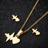 Stainless Steel Love Heart Necklaces For Women - Lootquake