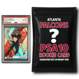 Paquete misterioso de tarjetas de novato calificadas de los Atlanta Falcons PSA 10