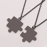 Matching Puzzle Piece Pendant Necklaces - Lootquake