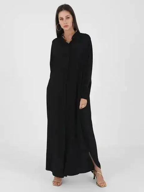 Fashion Single Breasted Muslim Dresses - Lootquake