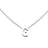 Auithery G Necklaces For Women Tiny Initial Letter Necklace Silver Plated A-Z Pendant Titanium Necklace For Women Silver G - Lootquake