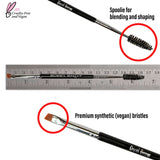 Cepillo doble para cejas