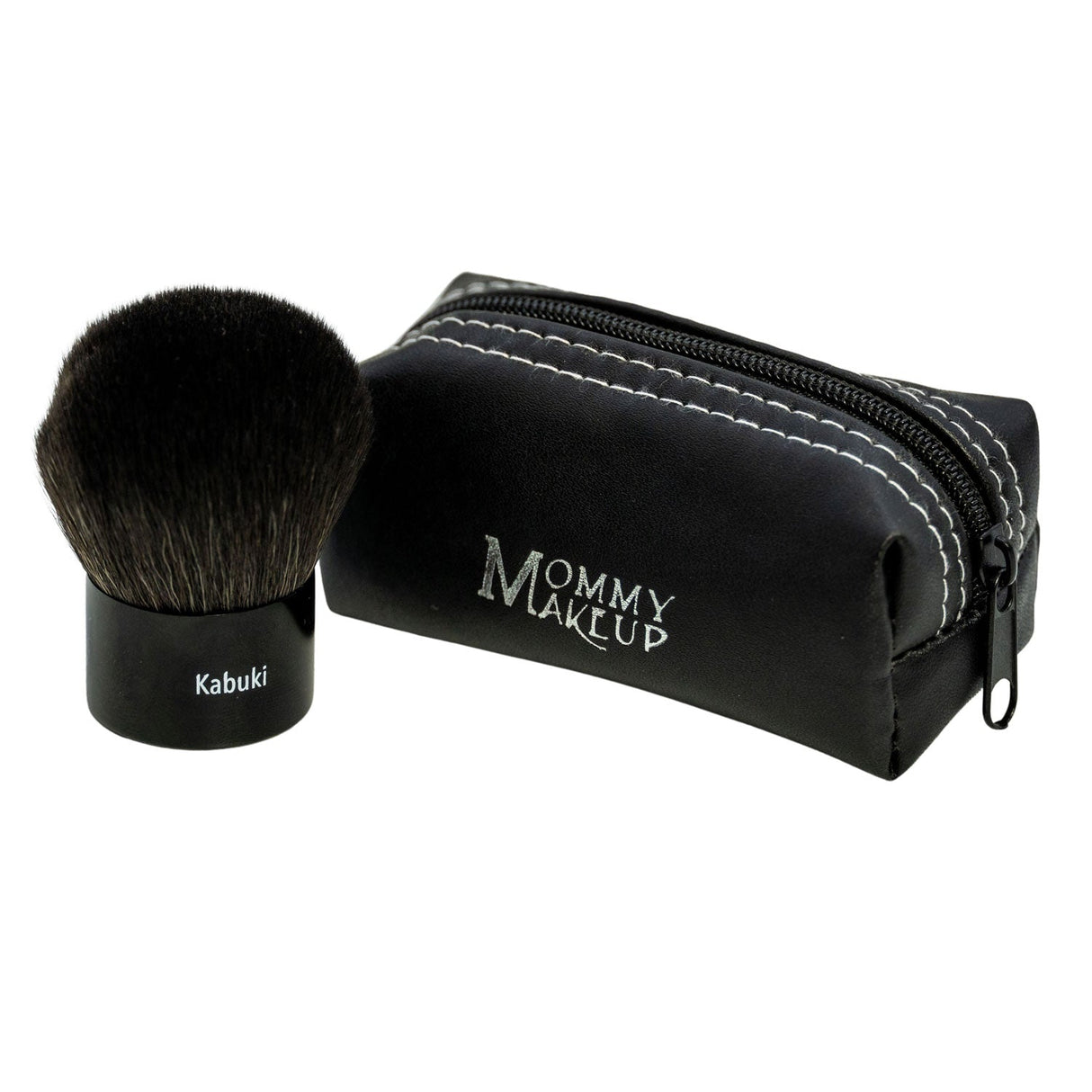 Brocha Kabuki: Brocha de maquillaje mineral cortada a mano, vegana y sin crueldad animal.