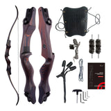 Nouvel arc recourbé de chasse Sanlida Hermit X8 Standard ILF démontable pour adultes et chasseurs. Ensemble d'arcs recourbés en bois de 60 pouces pour la chasse et l'entraînement en plein air. 25 à 60 lb RH uniquement (30 lb).