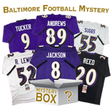 Caja misteriosa de camisetas de fútbol americano de Baltimore autografiadas/firmadas con PSA JSA o Beckett COA 