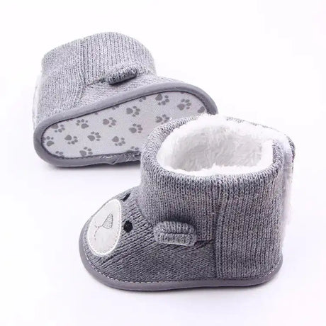 Knitted Fleece Baby Shoes, Toddler Booties, Kids Shoes - Lootquake