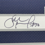 Camiseta de baloncesto universitaria azul de UConn Connecticut, enmarcada, autografiada y firmada por Sue Bird, 35 x 39, JSA COA
