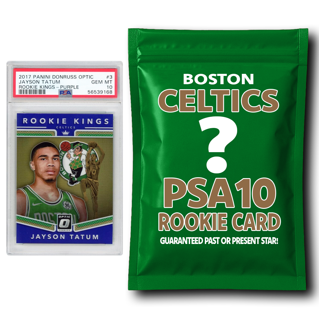 Paquete misterioso de tarjetas de novato graduadas PSA 10 de los Boston Celtics